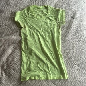 Neon green Lululemon shirt